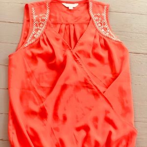 Red orange crossover T-shirt